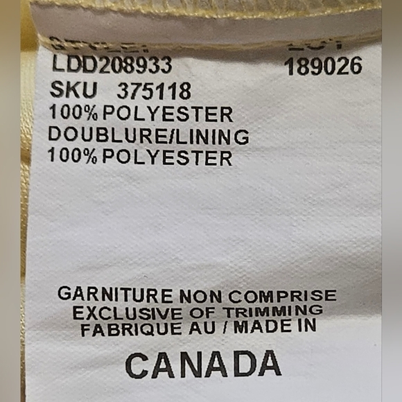 Le Chateau Yellow Floral Midi Dress - Picture 8 of 8